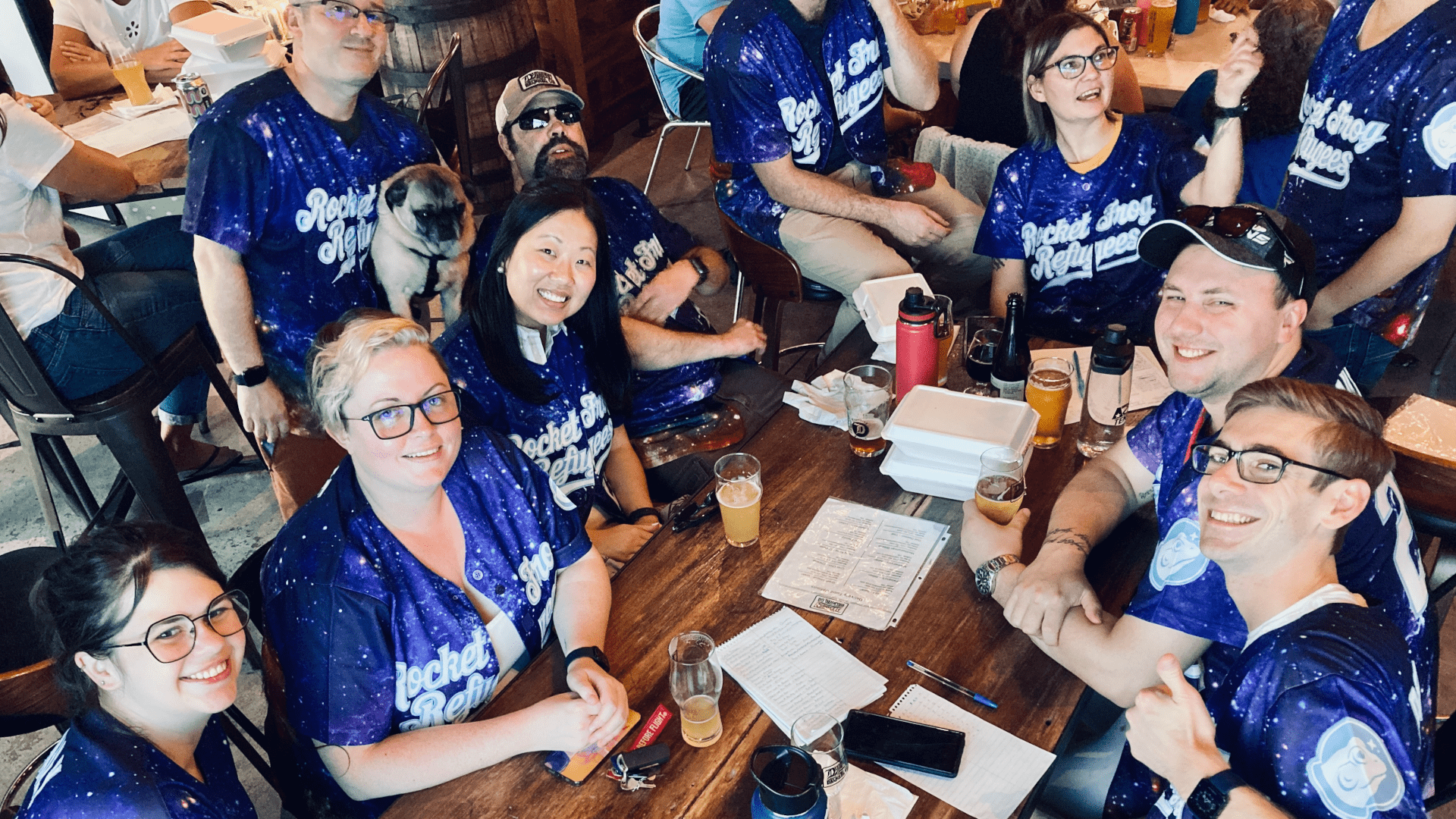 Barton Smart Trivia players at an event